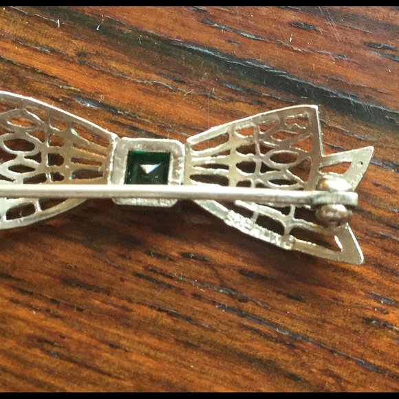 Sterling Ribbon Pin - Picture 4 of 4